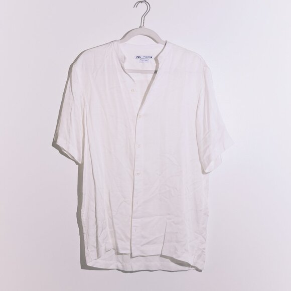 Zara Men’s Button-Down Shirt – Short Sleeve, Size S - Picture 1 of 4